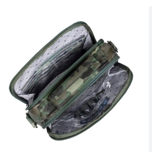 Brand New Lug Camo Green Roundabout XL Crossbody Handbag - Picture 4 of 5